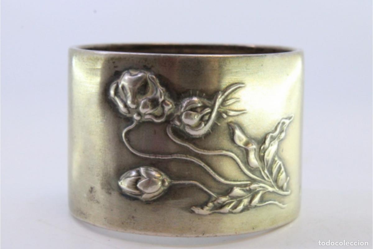 Antig&uuml;edades: Anillo para servilletas de plata - Foto 4