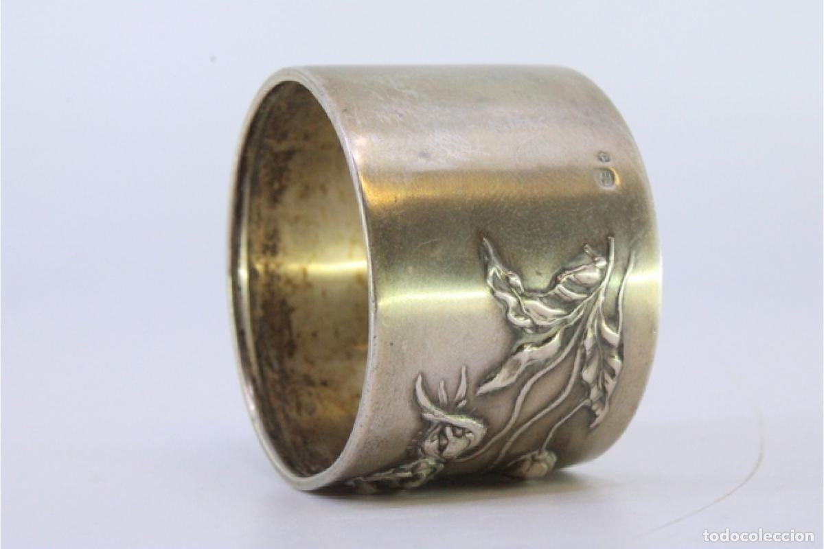Antig&uuml;edades: Anillo para servilletas de plata - Foto 5