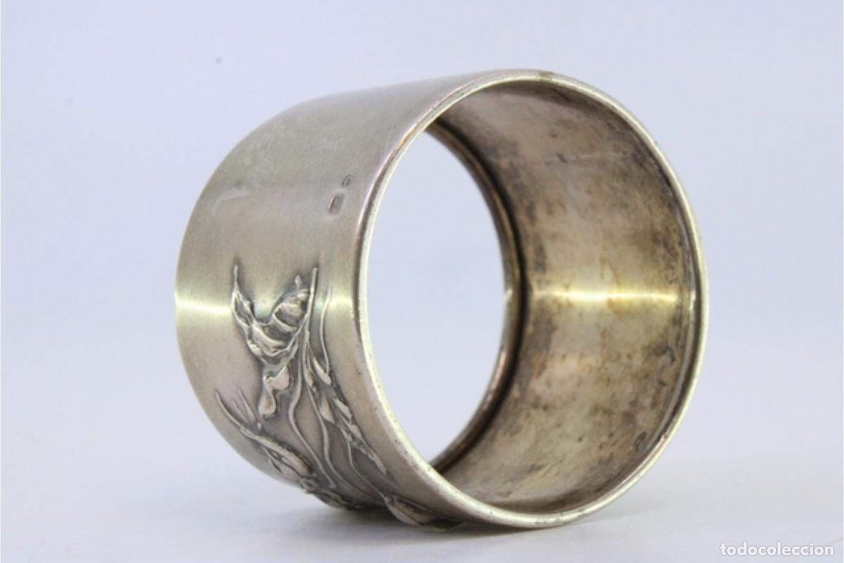 Antig&uuml;edades: Anillo para servilletas de plata - Foto 6