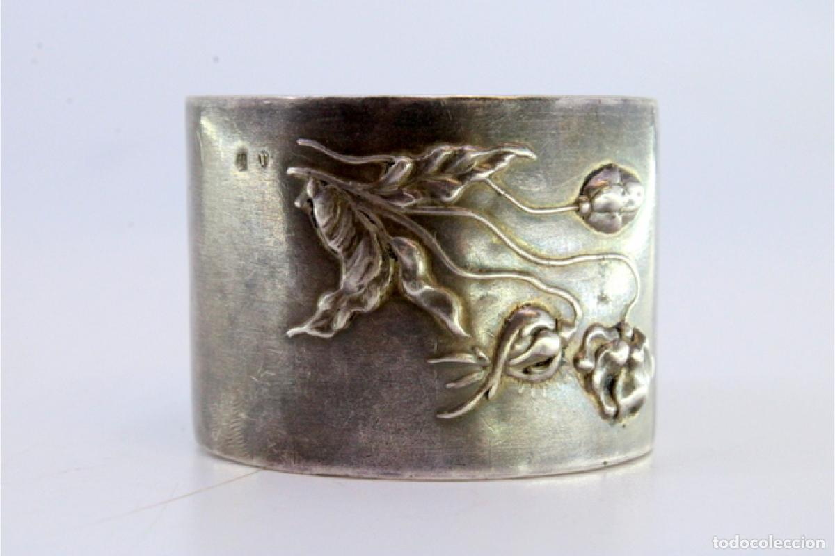 Antig&uuml;edades: Anillo para servilletas de plata - Foto 3