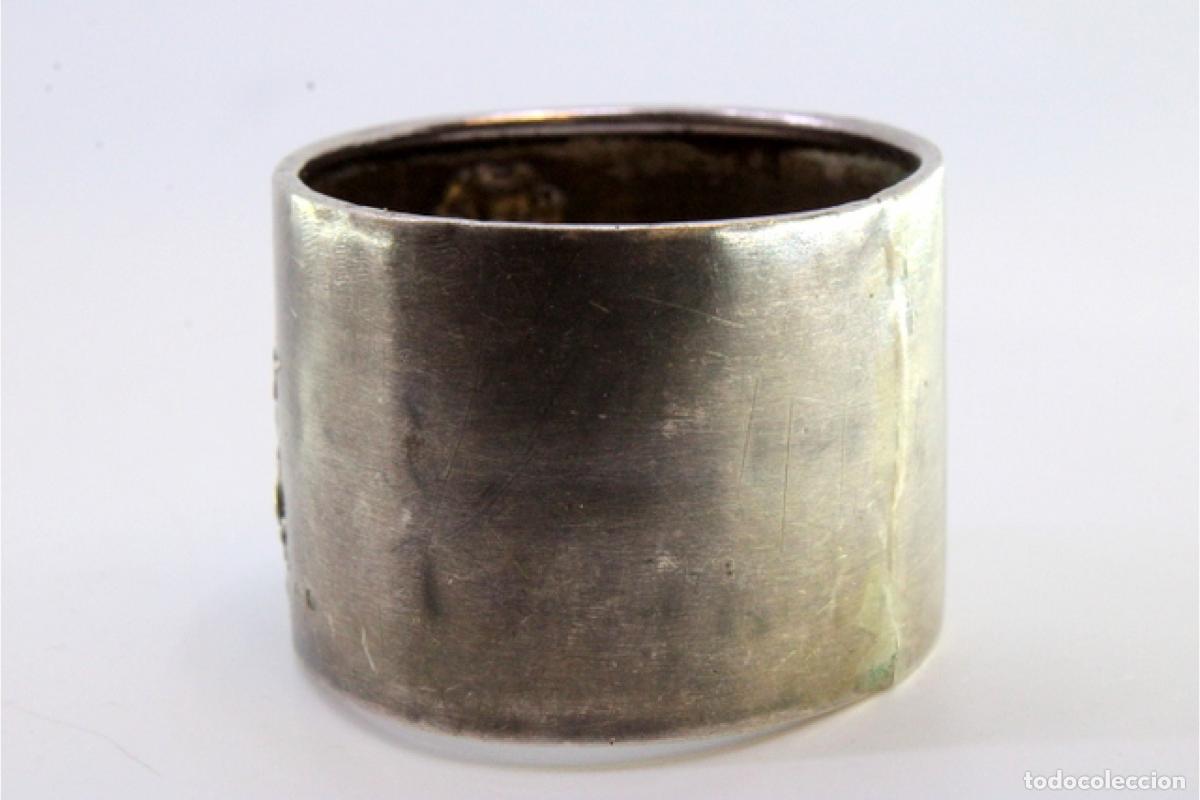 Antig&uuml;edades: Anillo para servilletas de plata - Foto 4