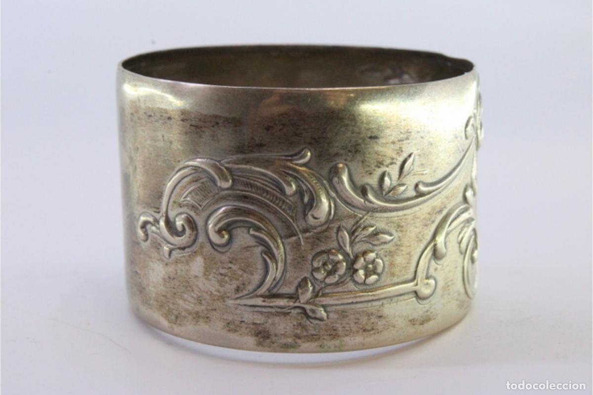 Antig&uuml;edades: Anillo para servilletas de plata - Foto 3