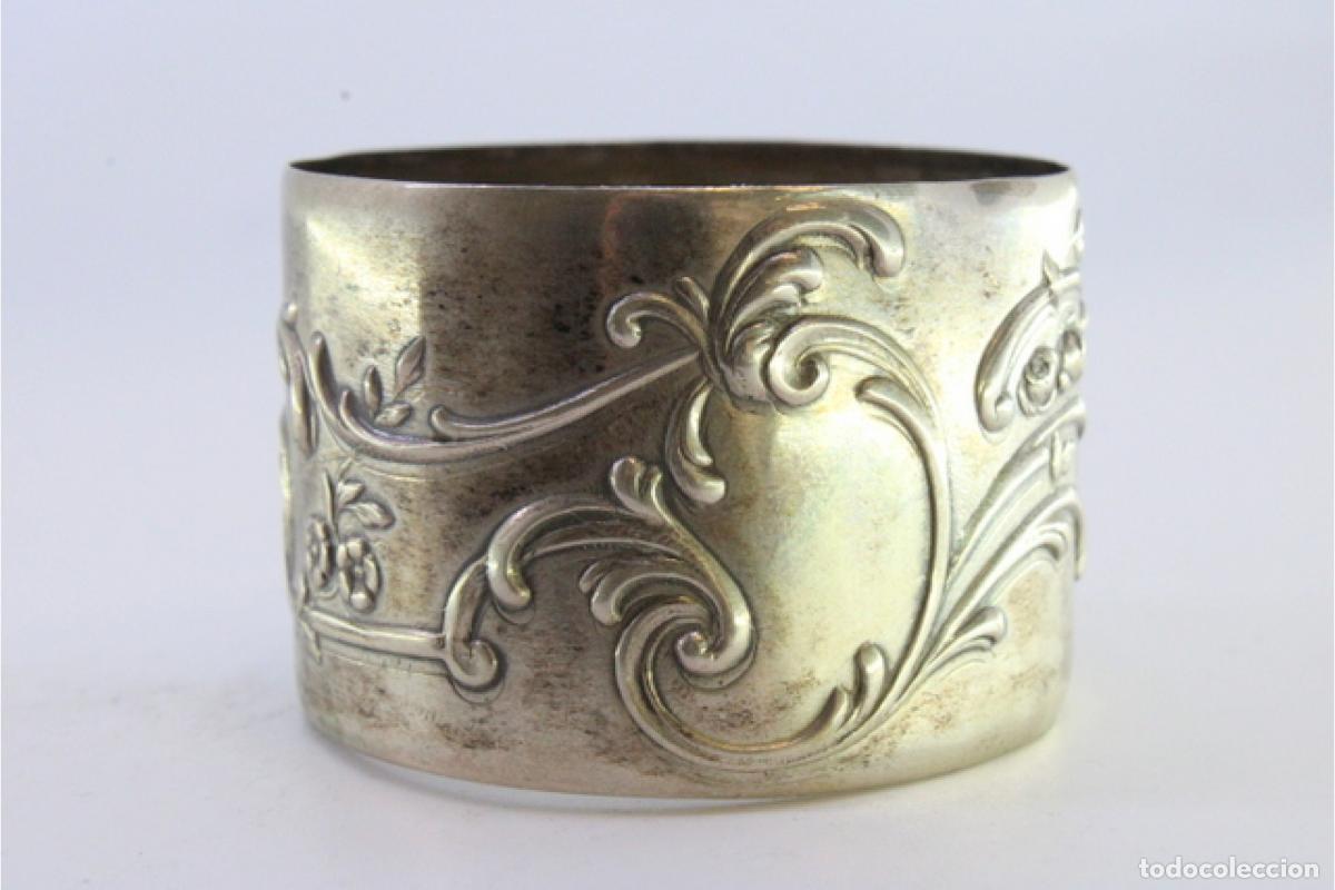 Antig&uuml;edades: Anillo para servilletas de plata - Foto 4