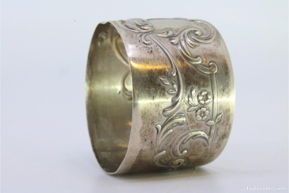 Antig&uuml;edades: Anillo para servilletas de plata - Foto 5