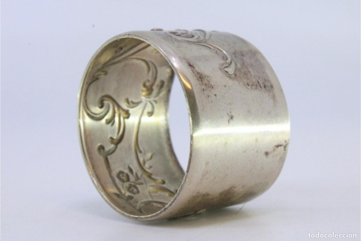 Antig&uuml;edades: Anillo para servilletas de plata - Foto 7