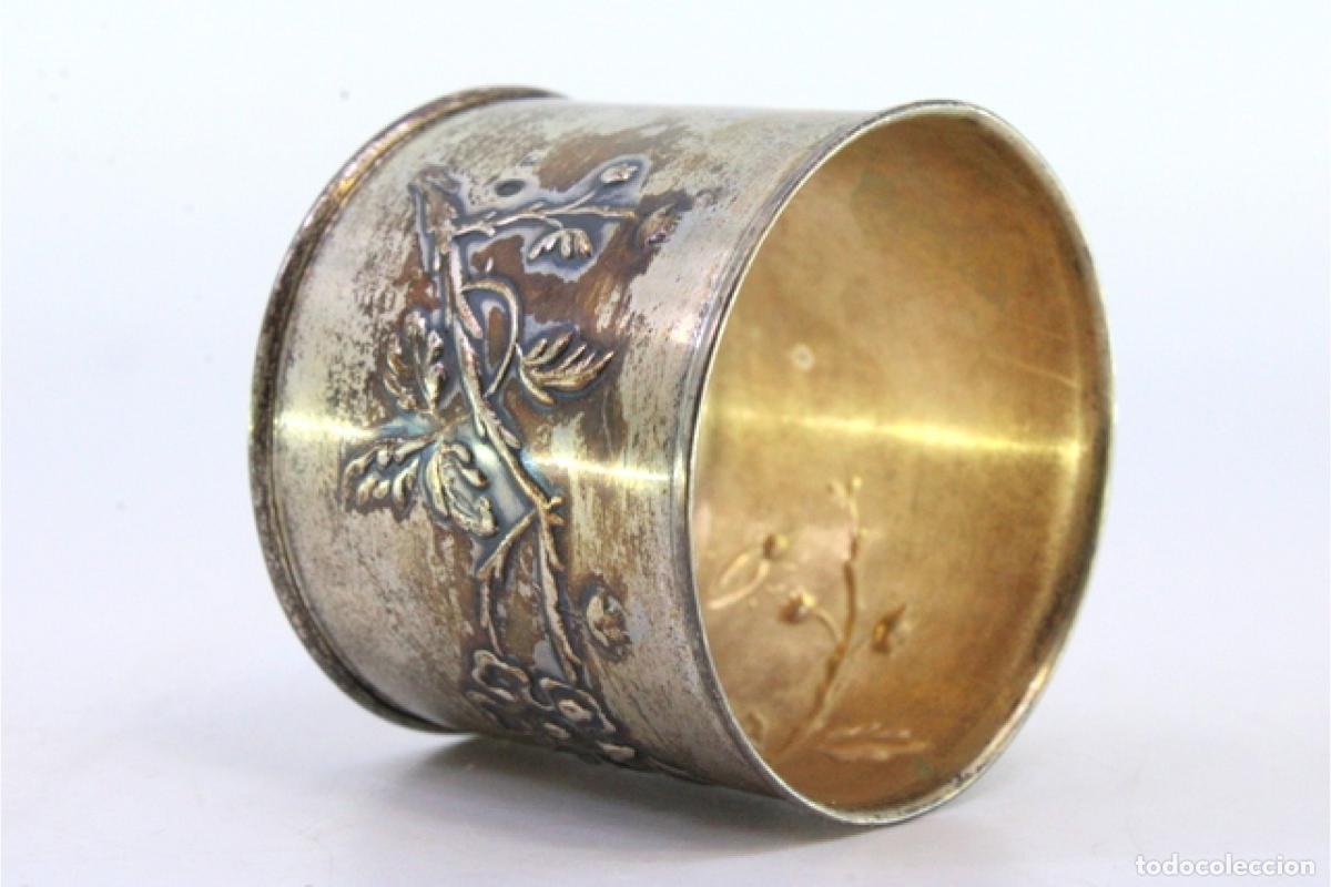 Antig&uuml;edades: Anillo para servilletas de plata - Foto 2