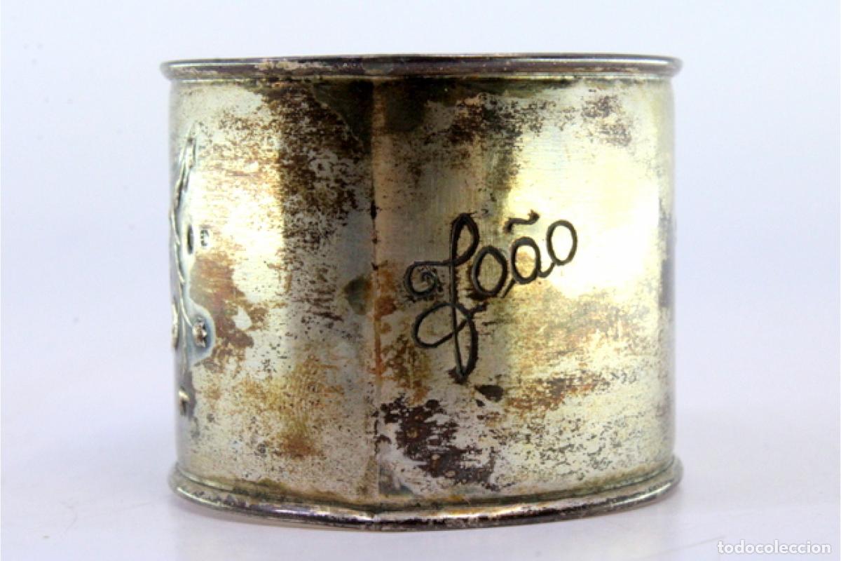 Antig&uuml;edades: Anillo para servilletas de plata - Foto 3