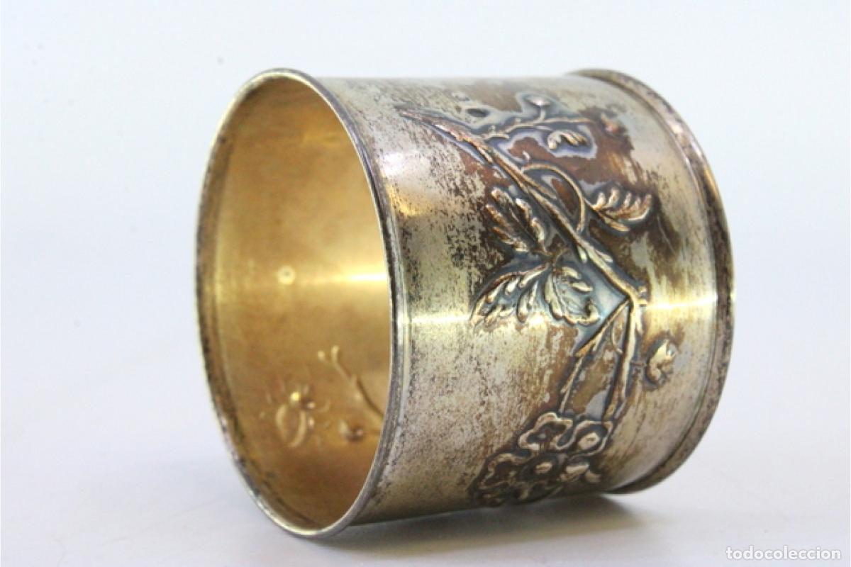 Antig&uuml;edades: Anillo para servilletas de plata - Foto 5