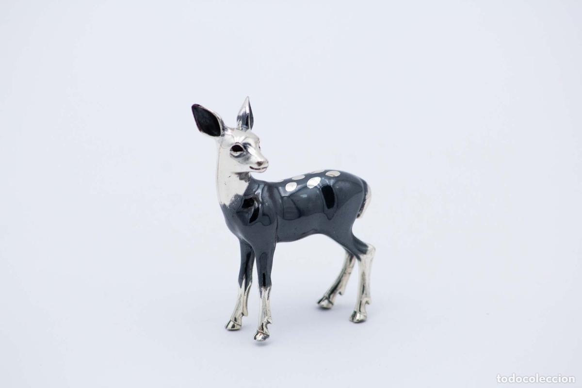 Antig&uuml;edades: Bambi en plata niquelada - Foto 1
