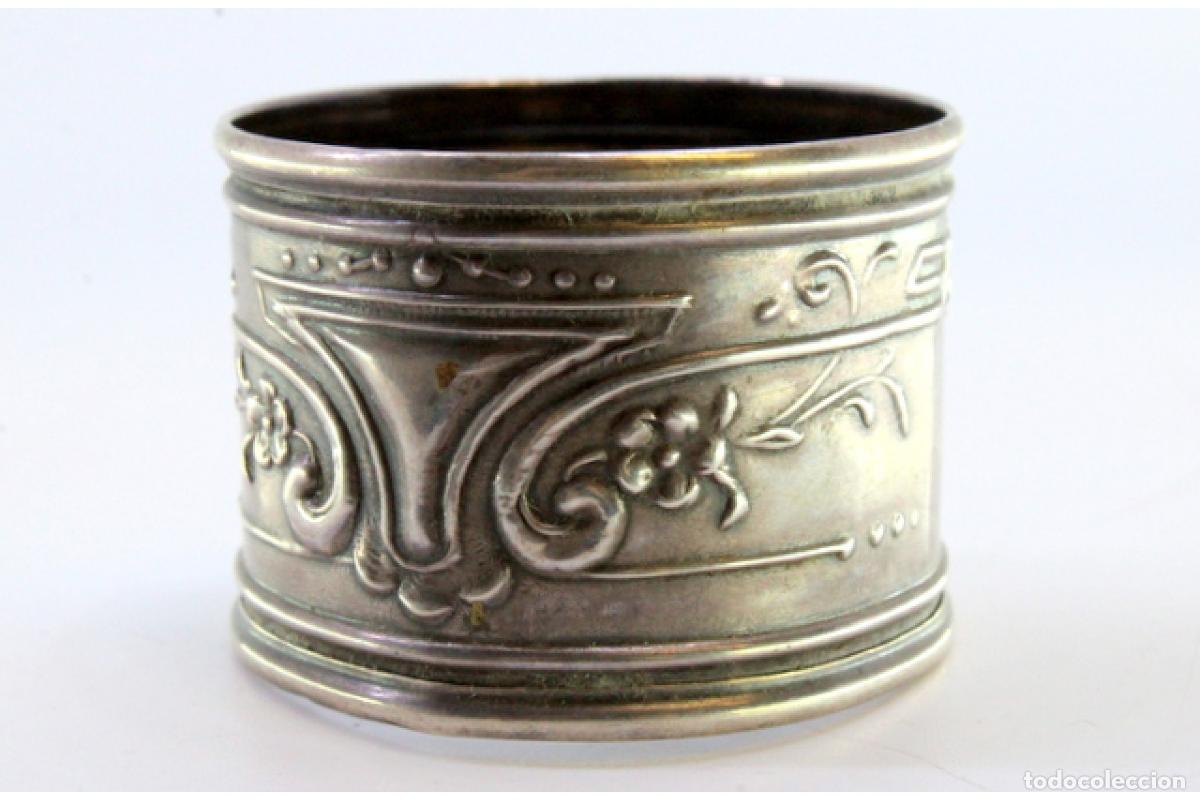 Antig&uuml;edades: Anillo para servilletas de plata - Foto 4
