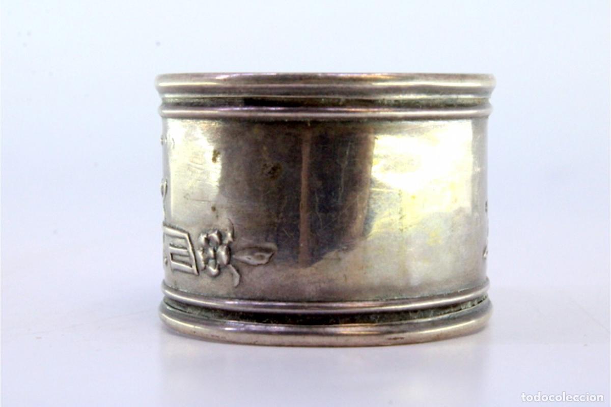 Antig&uuml;edades: Anillo para servilletas de plata - Foto 6