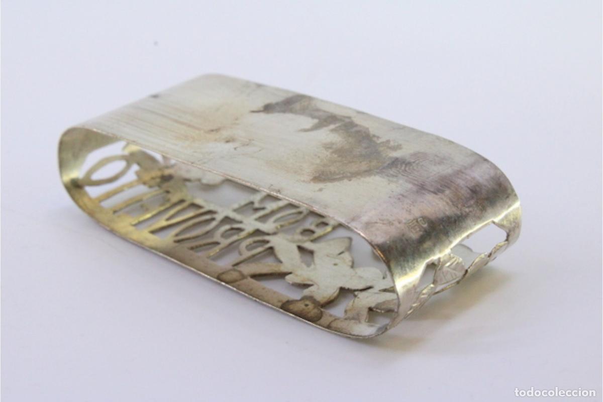 Antig&uuml;edades: Anillo para servilletas de plata - Foto 5