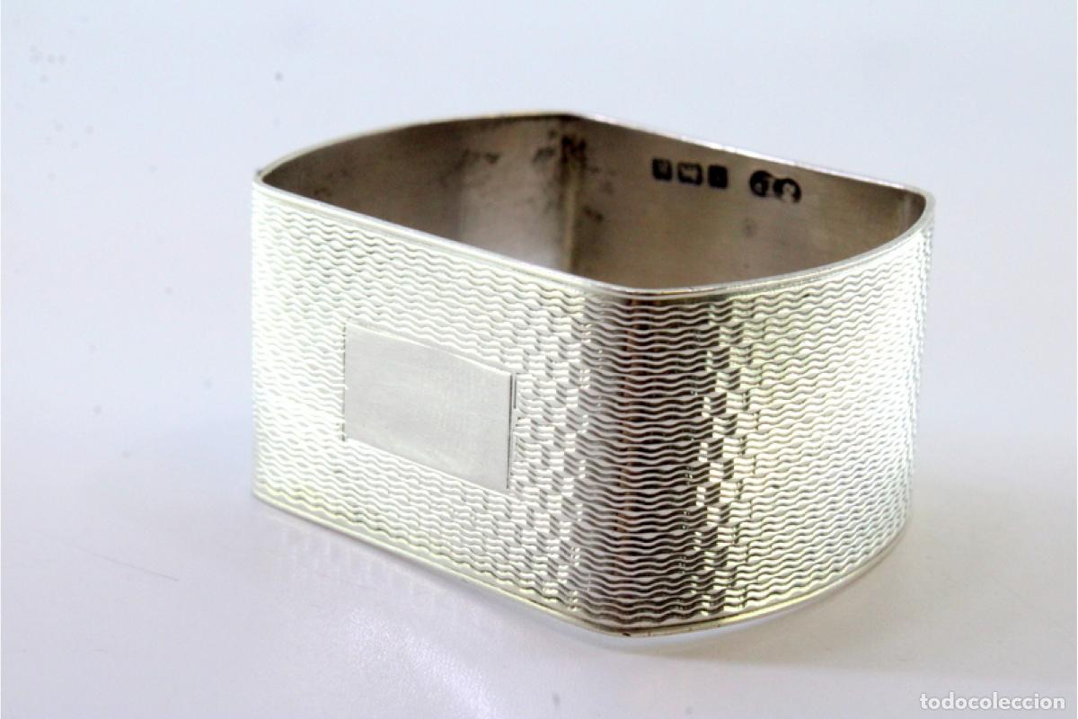 Antig&uuml;edades: Anillo para servilletas de plata - Foto 2