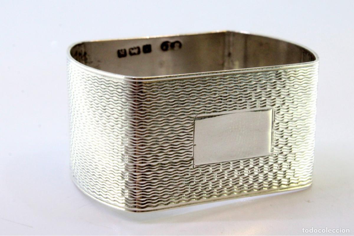 Antig&uuml;edades: Anillo para servilletas de plata - Foto 3