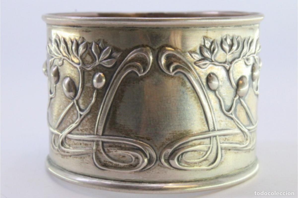 Antig&uuml;edades: Anillo para servilletas de plata - Foto 3