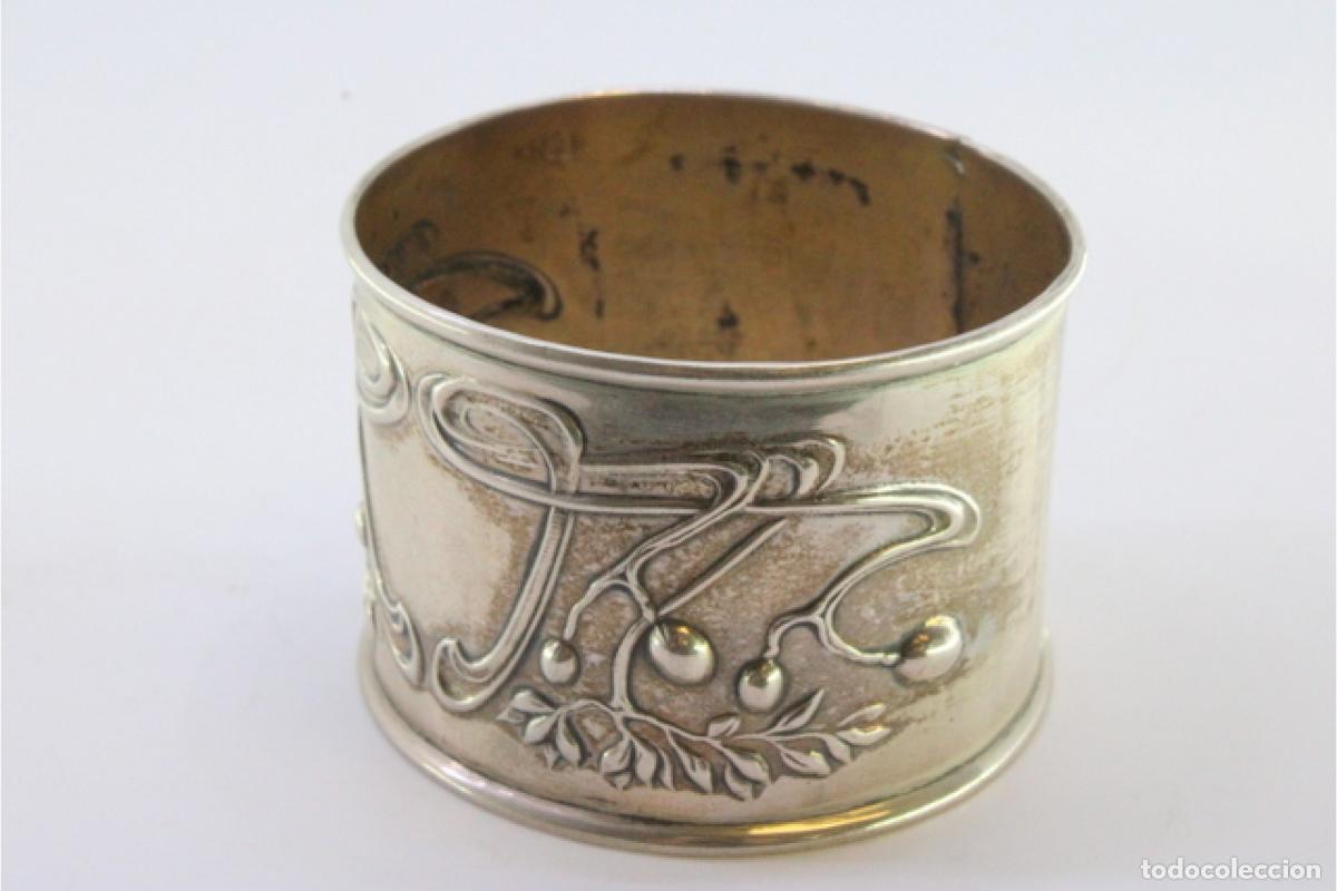 Antig&uuml;edades: Anillo para servilletas de plata - Foto 4