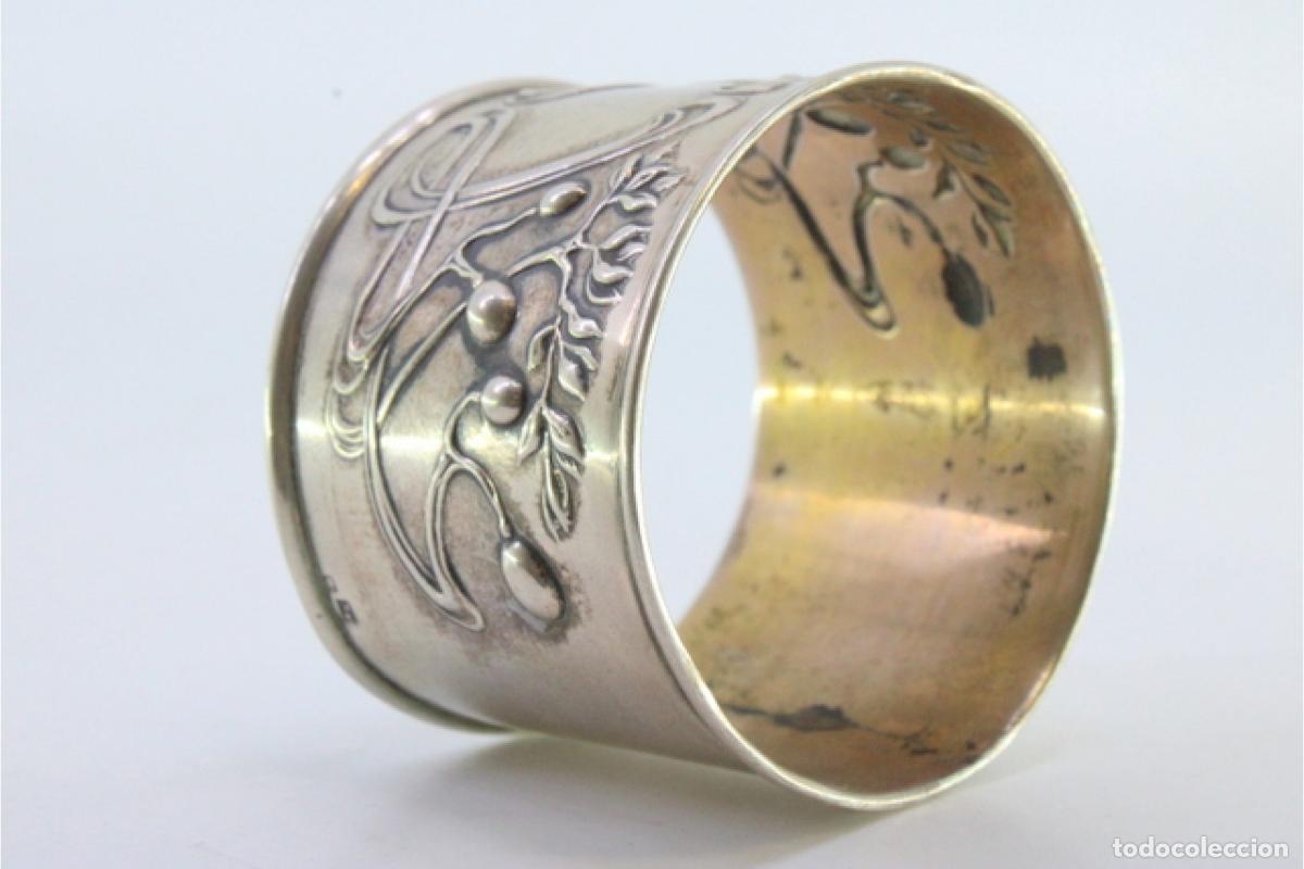 Antig&uuml;edades: Anillo para servilletas de plata - Foto 5