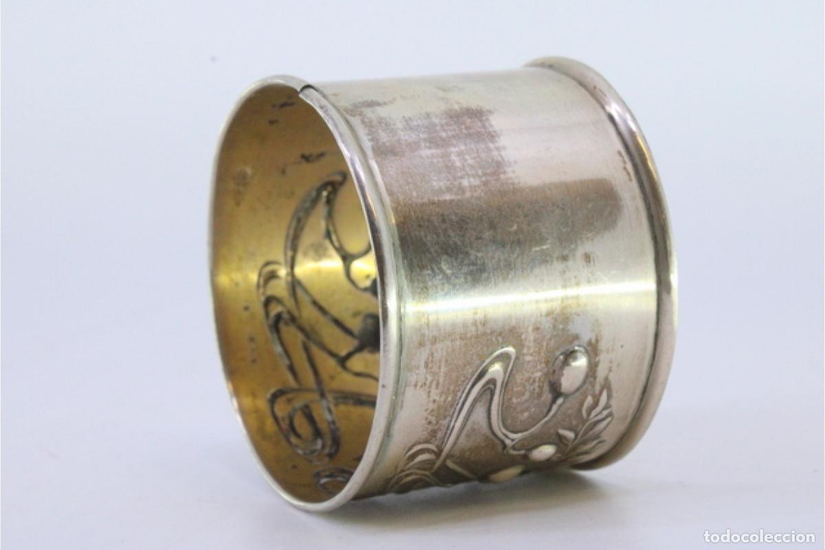 Antig&uuml;edades: Anillo para servilletas de plata - Foto 6