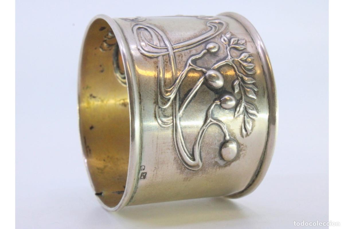 Antig&uuml;edades: Anillo para servilletas de plata - Foto 7