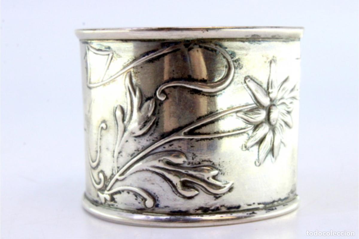 Antig&uuml;edades: Anillo para servilletas de plata - Foto 2