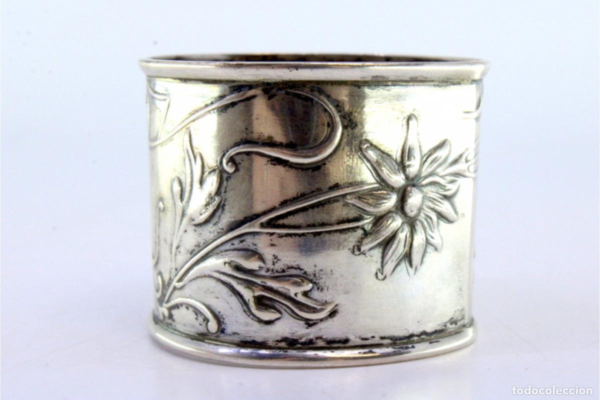 Antig&uuml;edades: Anillo para servilletas de plata - Foto 6