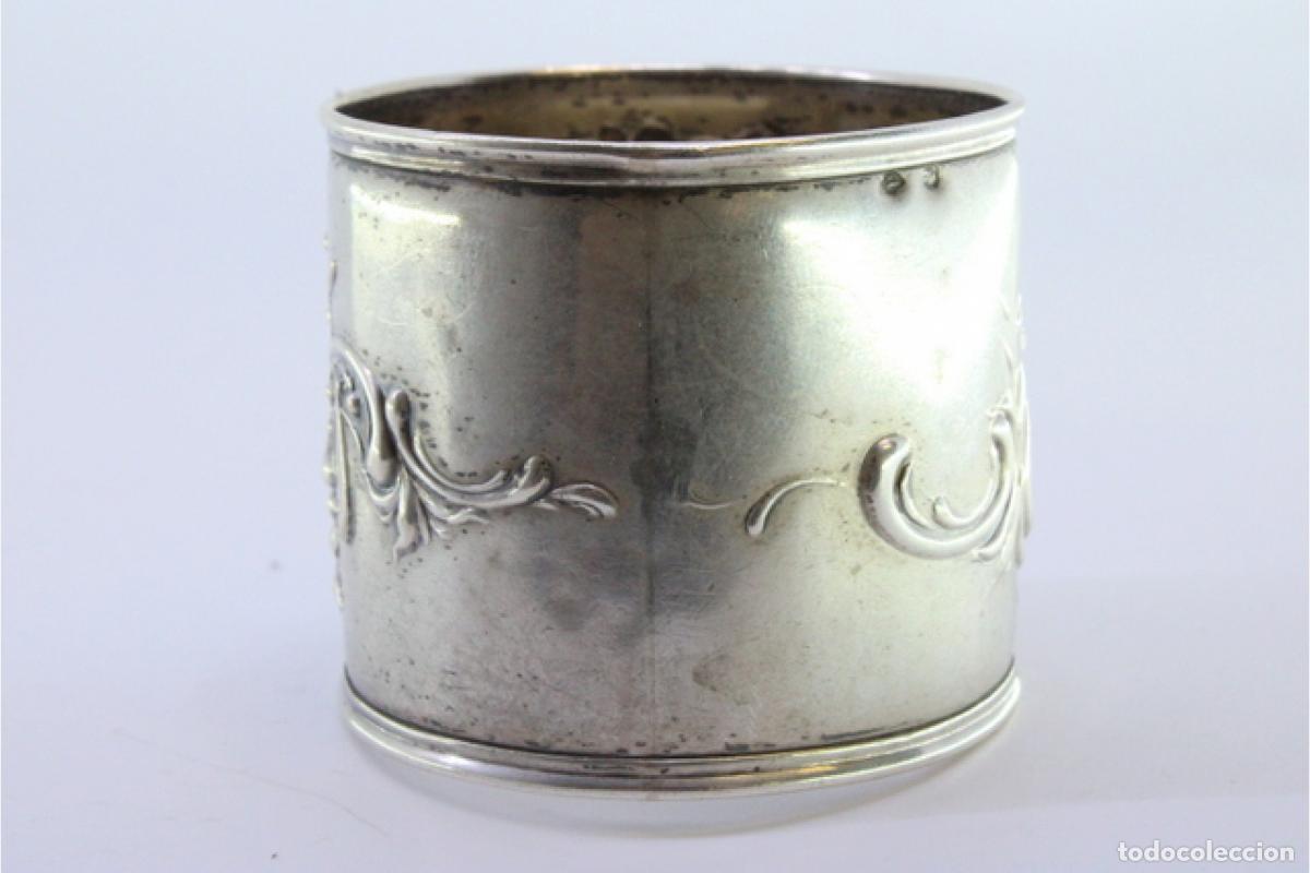Antig&uuml;edades: Anillo para servilletas de plata - Foto 3