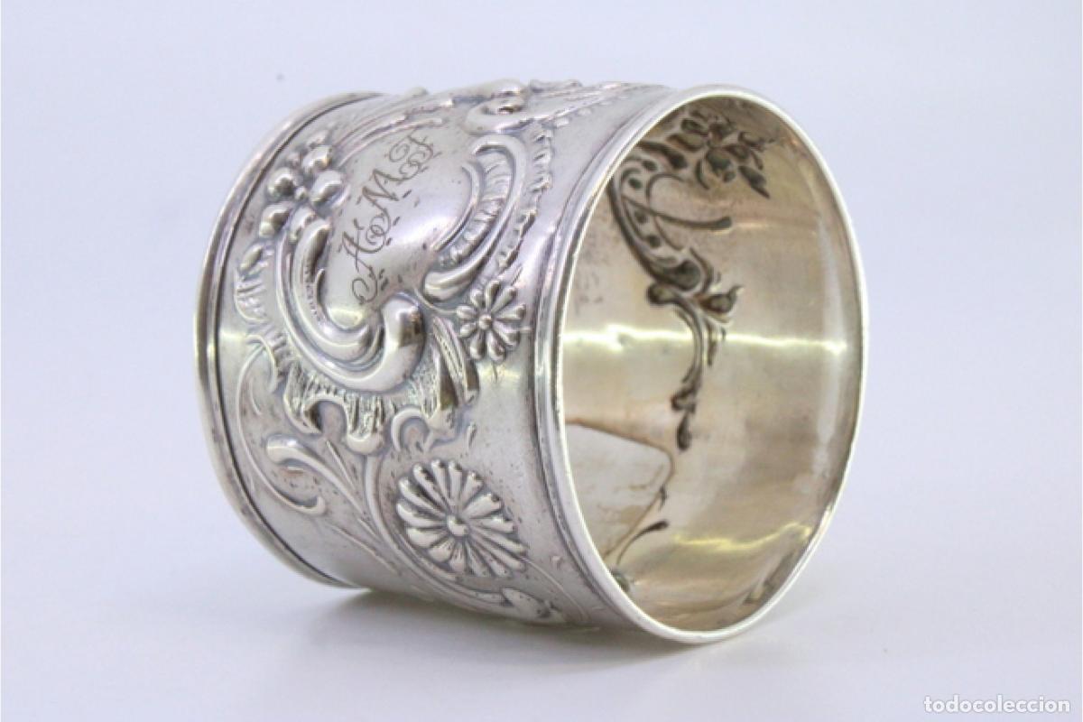 Antig&uuml;edades: Anillo para servilletas de plata - Foto 5