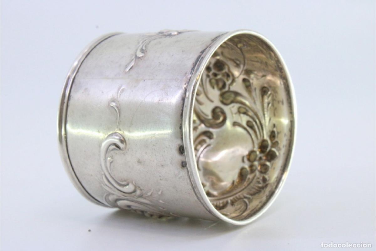 Antig&uuml;edades: Anillo para servilletas de plata - Foto 6