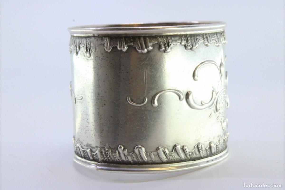 Antig&uuml;edades: Anillo para servilletas de plata - Foto 4