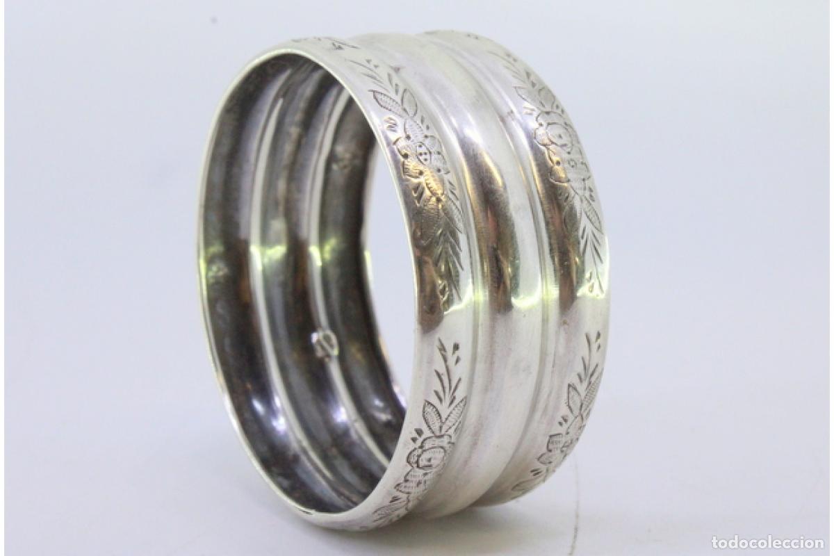 Antig&uuml;edades: Anillo para servilletas de plata - Foto 2