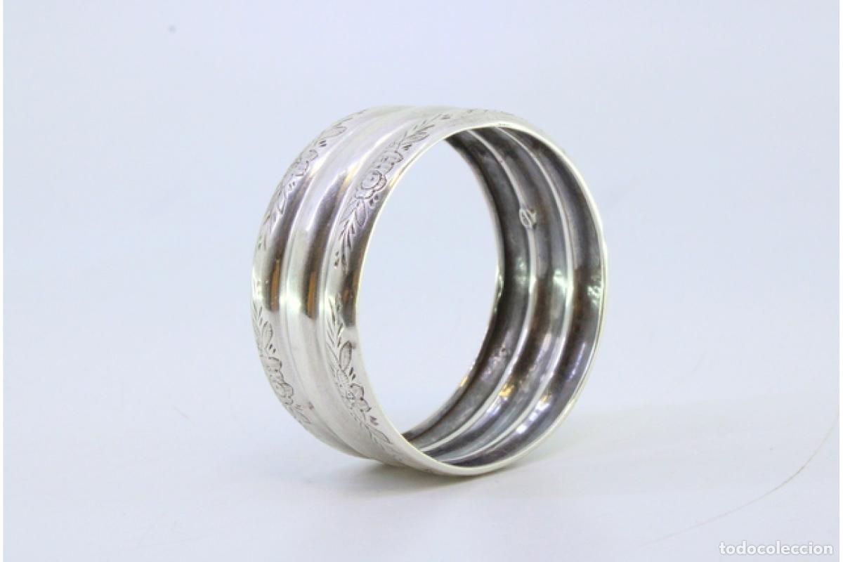 Antig&uuml;edades: Anillo para servilletas de plata - Foto 7