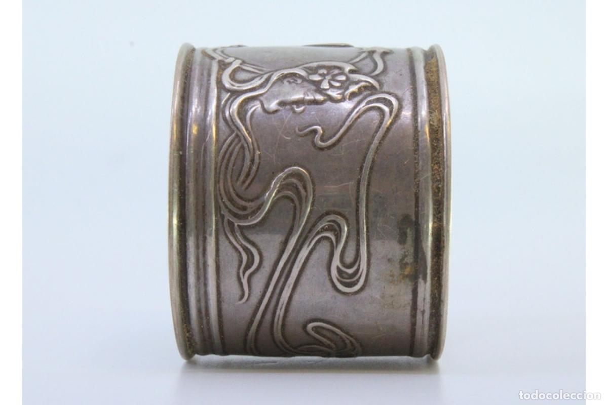 Antig&uuml;edades: Anillo para servilletas de plata - Foto 5
