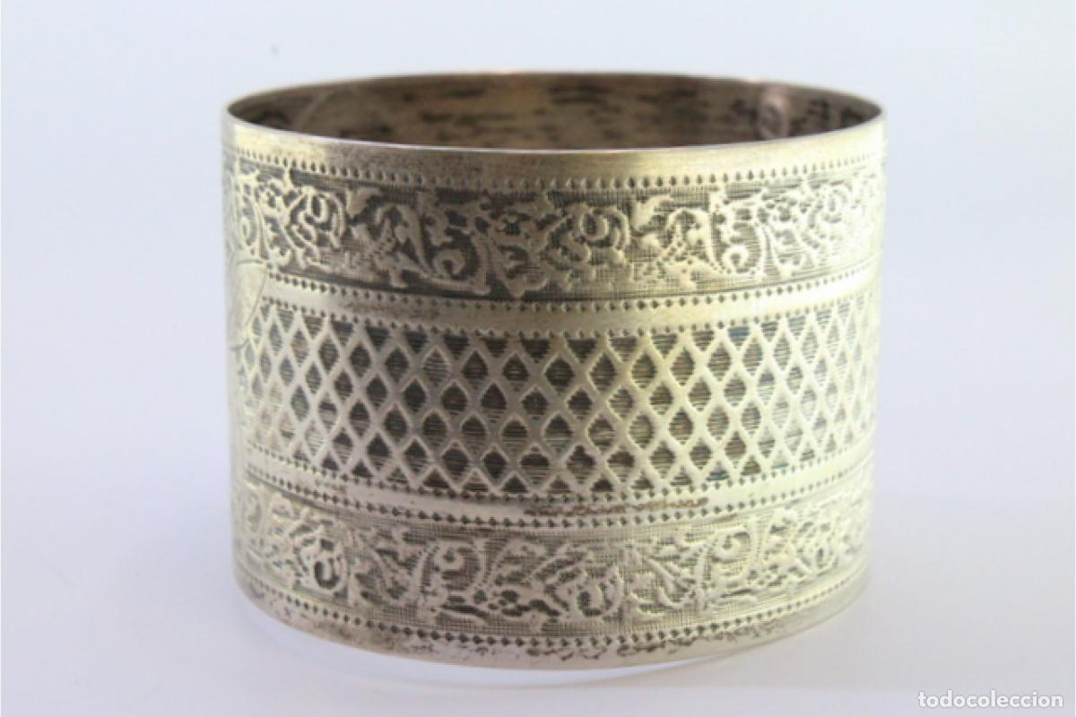 Antig&uuml;edades: Anillo para servilletas de plata - Foto 5