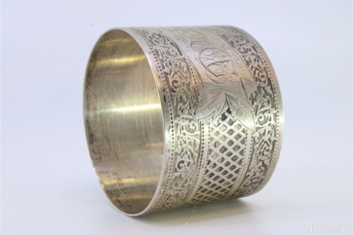 Antig&uuml;edades: Anillo para servilletas de plata - Foto 7
