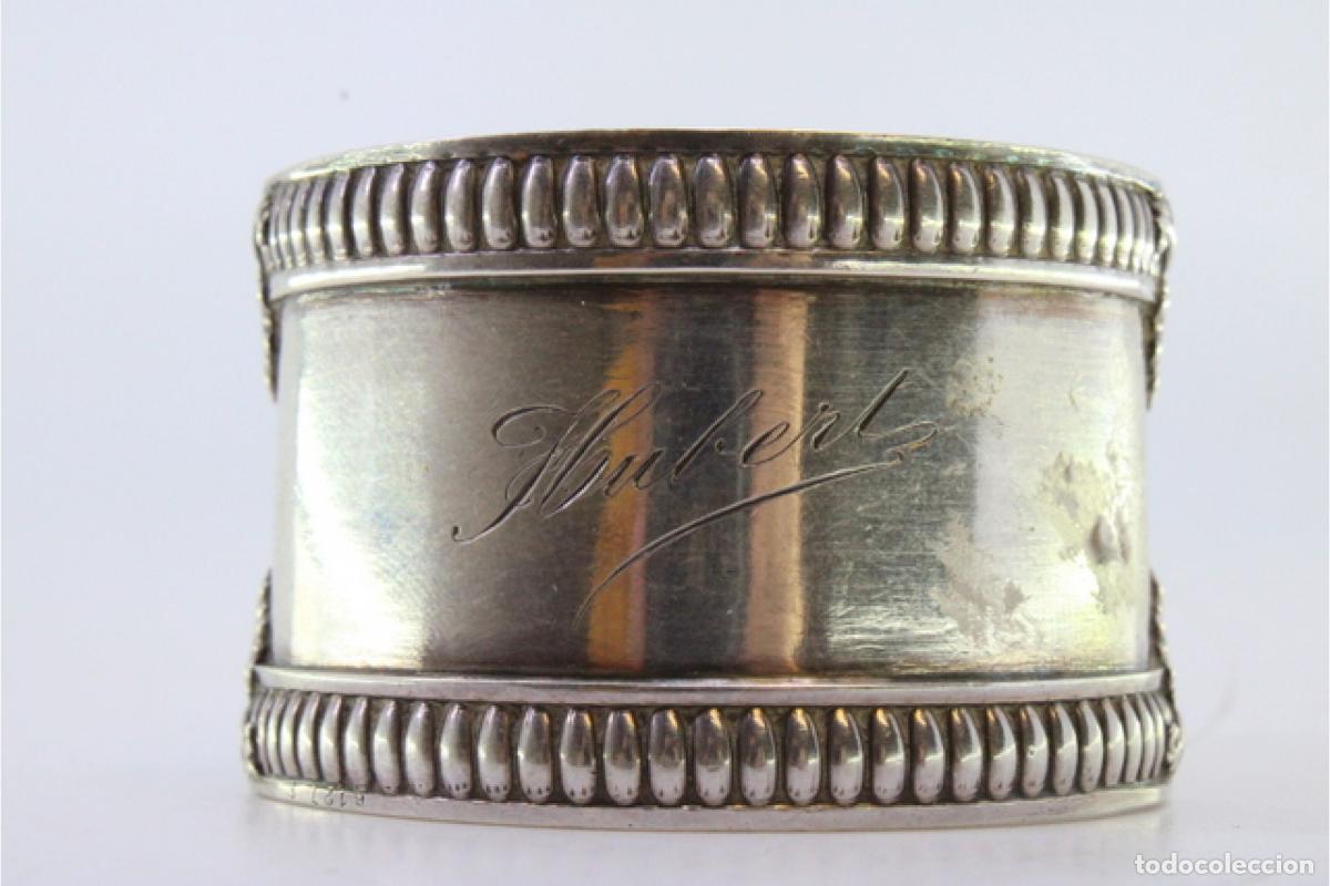 Antig&uuml;edades: Anillo para servilletas de plata - Foto 2