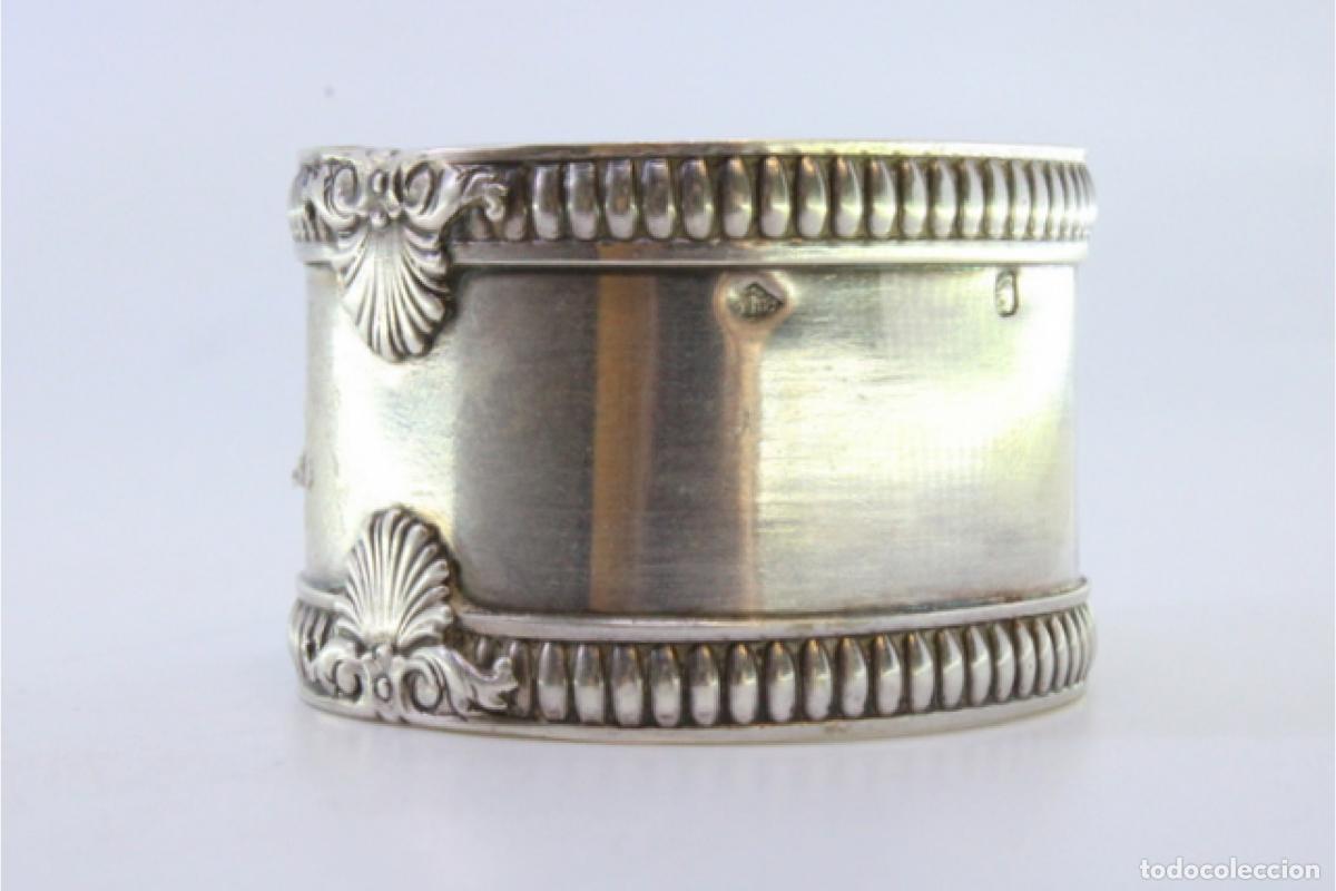 Antig&uuml;edades: Anillo para servilletas de plata - Foto 3