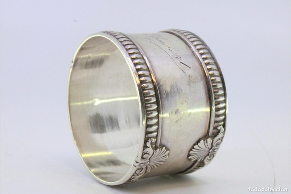 Antig&uuml;edades: Anillo para servilletas de plata - Foto 4