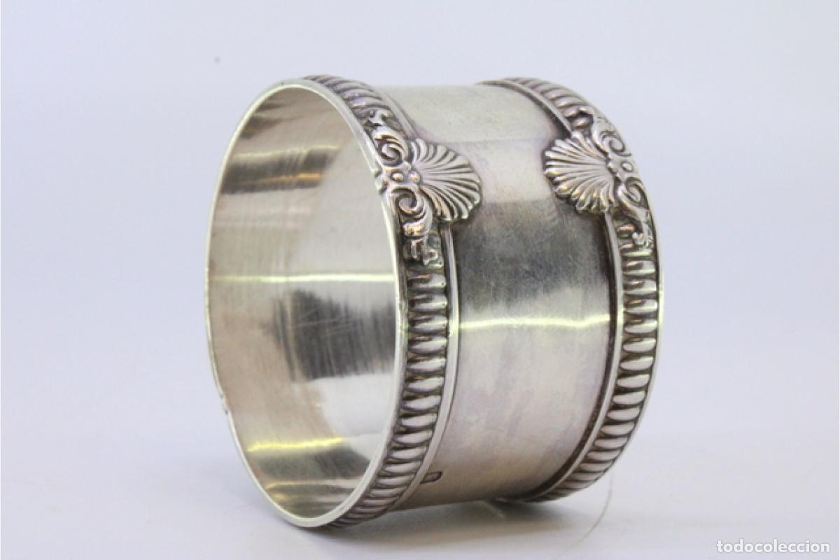 Antig&uuml;edades: Anillo para servilletas de plata - Foto 5