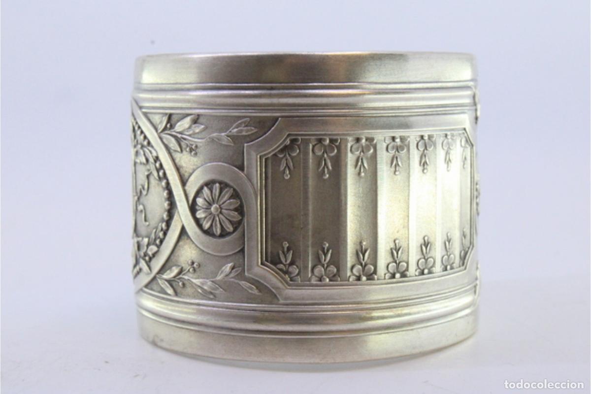 Antig&uuml;edades: Anillo para servilletas de plata - Foto 4