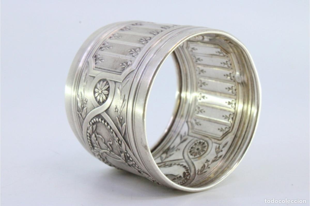 Antig&uuml;edades: Anillo para servilletas de plata - Foto 5
