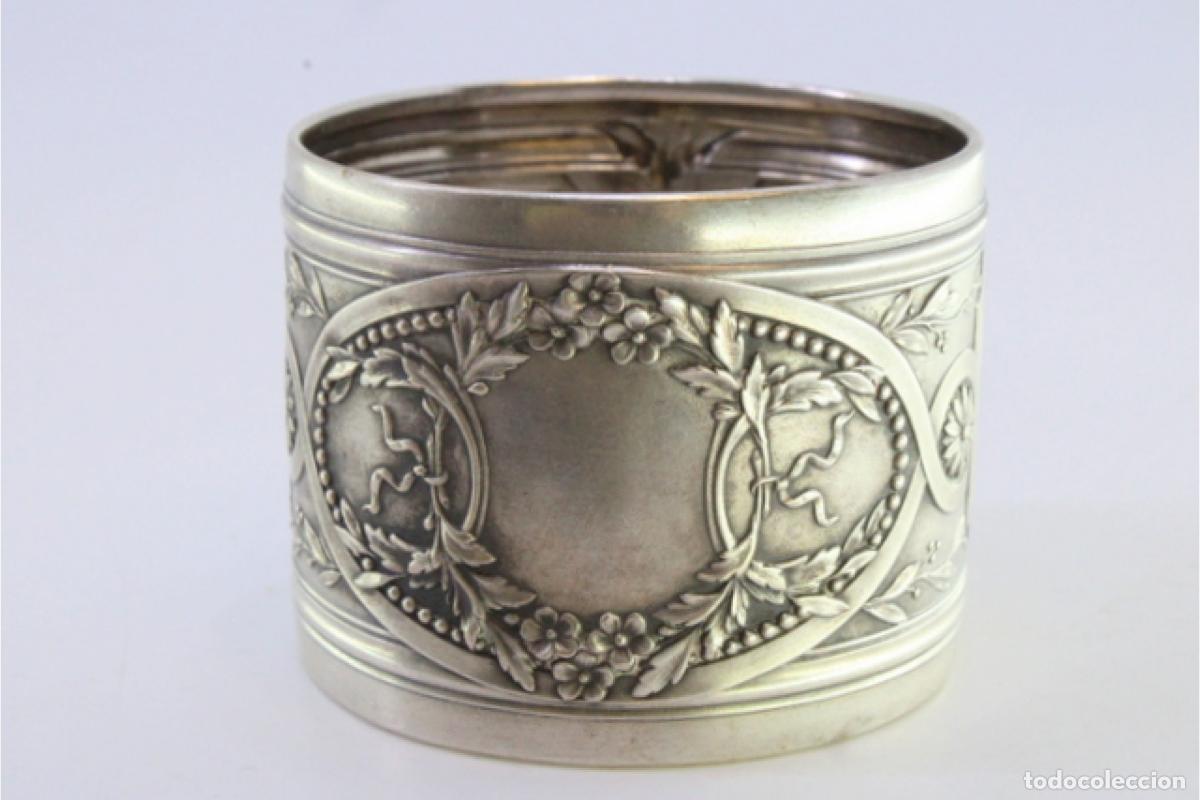 Antig&uuml;edades: Anillo para servilletas de plata - Foto 7