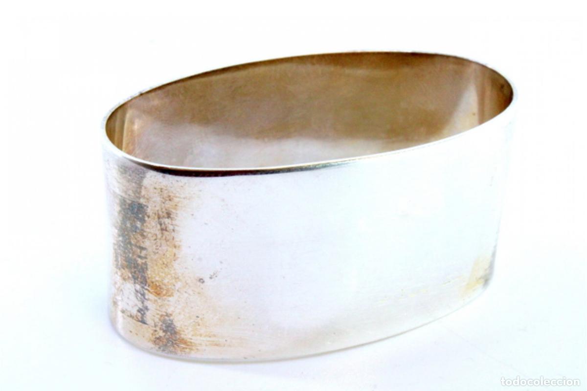 Antig&uuml;edades: Anillo para servilletas de plata - Foto 3