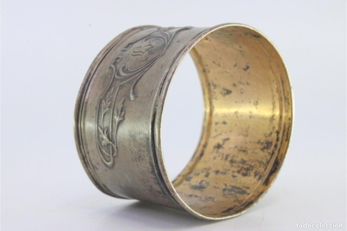 Antig&uuml;edades: Anillo para servilletas de plata - Foto 6