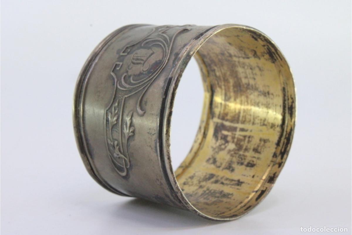 Antig&uuml;edades: Anillo para servilletas de plata - Foto 2