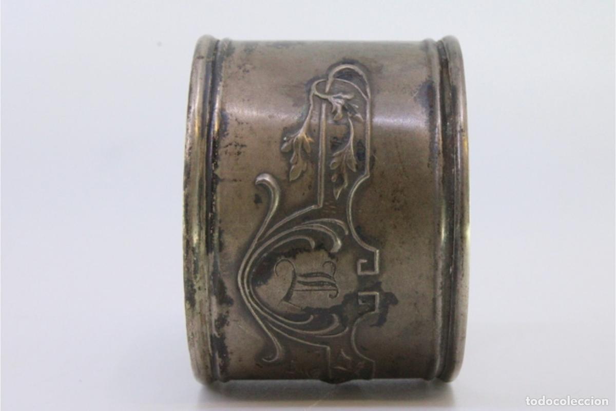 Antig&uuml;edades: Anillo para servilletas de plata - Foto 4
