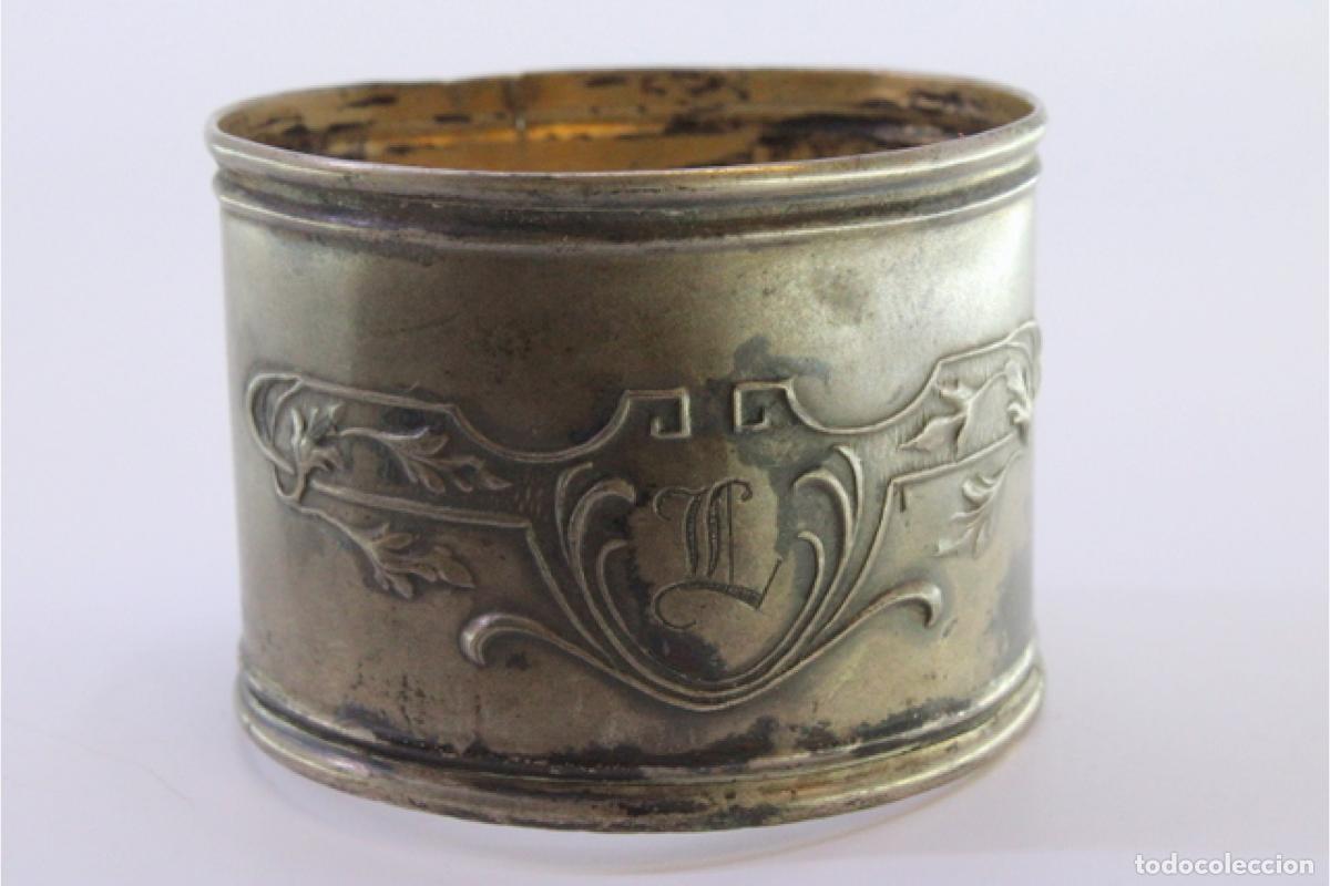 Antig&uuml;edades: Anillo para servilletas de plata - Foto 5