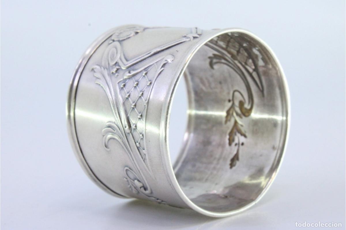 Antig&uuml;edades: Anillo para servilletas de plata - Foto 4