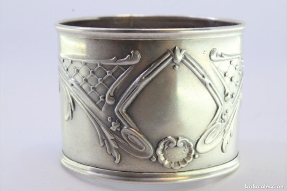Antig&uuml;edades: Anillo para servilletas de plata - Foto 5