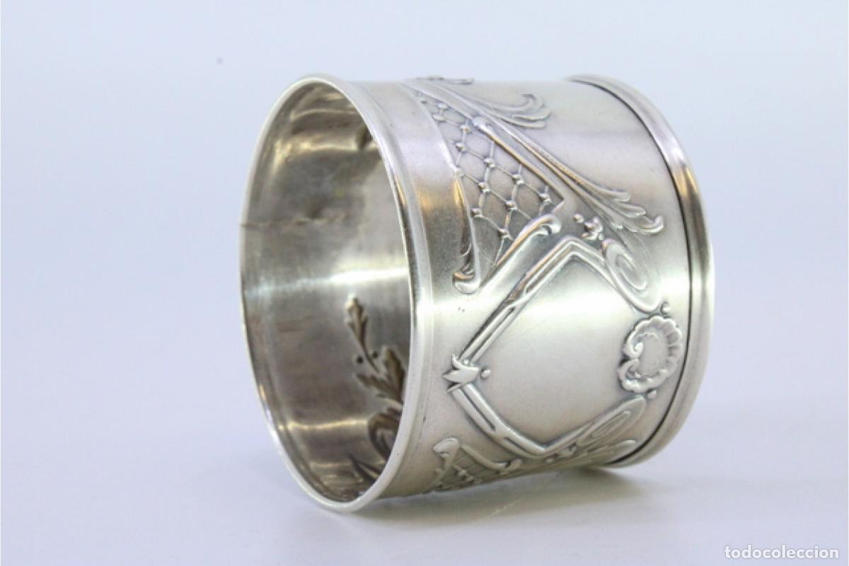 Antig&uuml;edades: Anillo para servilletas de plata - Foto 7
