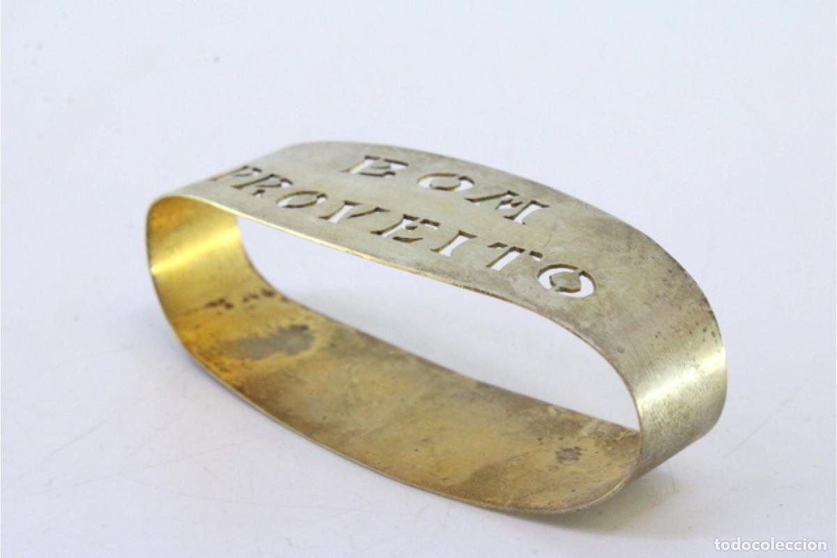 Antig&uuml;edades: Anillo para servilletas de plata - Foto 2